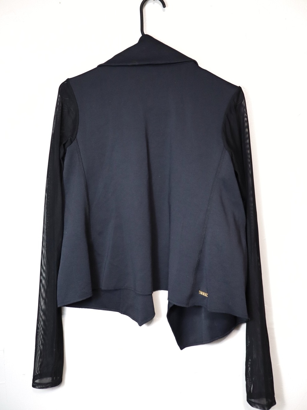 Alala Sophisticate Jacket In Black + Mesh Sleeves Size Woman's Medium - Picture 8 of 9